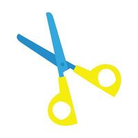 Vector back to school supply scissors icon isolated