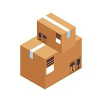 vector boxes carton packing delivery service