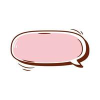 Vector speech bubble illustration on white background