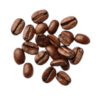 AI generated Aromatic Roasted Coffee Beans Isolated png