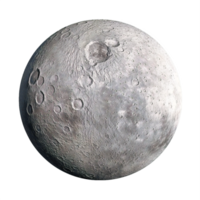 ai généré détaillé illustration de le lune png