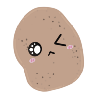 schattig aardappel mascotte karakter kawaii tekenfilm illustratie schattig aardappel kawaii aardappel png