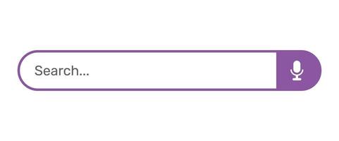 Search bar vector design template.