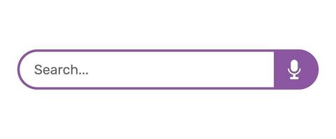 Search bar vector design template.