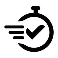 Time and Clock icon vector illustration design template.