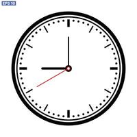 reloj hora icono símbolo aislado en blanco antecedentes diseño. vector