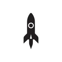 Rocket icon vector design symbol of innovation and technology.