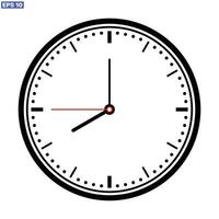 reloj hora icono símbolo aislado en blanco antecedentes diseño. vector