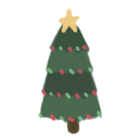 Weihnachten Baum Karikatur Illustration zum dekoriert Weihnachten Festival png