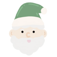 Santa Claus Head Cartoon illustration For Christmas Festival png