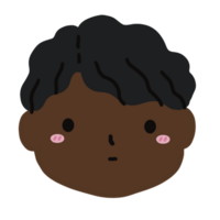 African American Black People Man Face Head Cartoon illustration Portrait illustration Profile illustration png
