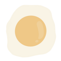 friterad ägg tecknad serie illustration png