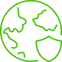 protect the earth line icon symbol illustration png