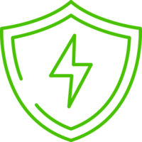 schützen Energie Linie Symbol Symbol Illustration png