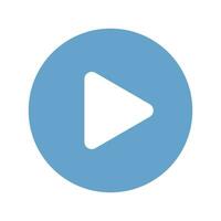 Play button icon video audio player and transparent background. vector