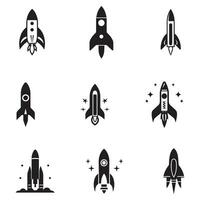 Rocket all set icon vector design symbol of innovation and technology.