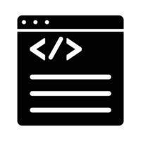 Coding icon style isolated on grey background. vector