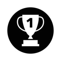 Trophy cup icon sports tournament championship Vector design.