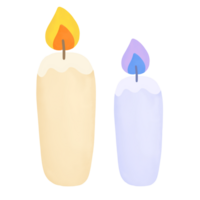 candle water color style png