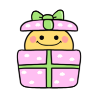 Present gift icon cartoon png