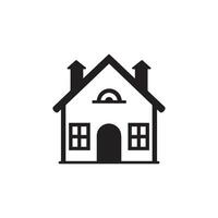 House Icon Isolated on White Background. Vector Illustration