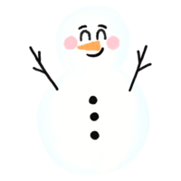 mignonne bonhomme de neige personnage icône png