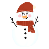 cute Snowman character icon png