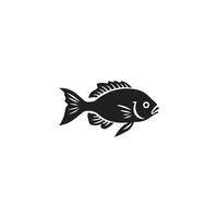 pescado icono aislado en blanco diseño antecedentes. vector