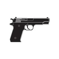 pistola icono. vector ilustración. aislado en blanco antecedentes.