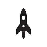 Rocket icon vector design symbol of innovation and technology.