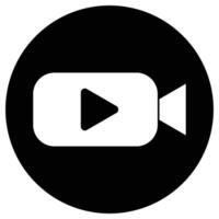 video icon player button and transparent background design. vector