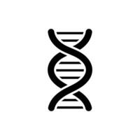 DNA Molecule, chromosome icon on white background design. vector