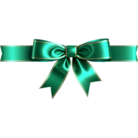 AI generated Bow gift ribbon for birthday decoration. AI Generative png