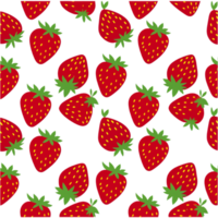 ai généré fraise sans couture modèle. ai génératif png