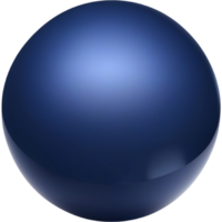 AI generated Glossy round dark blue. AI Generative png