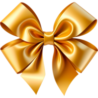 AI generated Bow gift ribbon realistic. AI Generative png