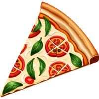 ai generado Pizza triángulo rebanada icono. ai generativo png