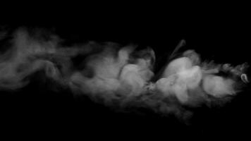 Smoke effect with black background video