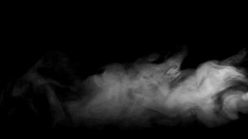 Smoke effect with black background video