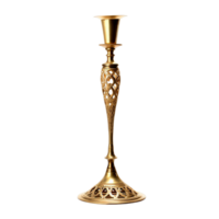 AI generated Altar Candle Candlestick Brass png