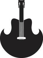 Harmonic Heritage Guitar Logo Vector Rhythmic Resonance Emblematic Guitar Icon