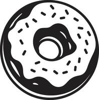 Flavorful Fantasy Emblematic Design Tempting Treats Donut Icon Vector