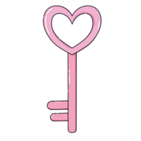 sleutel Valentijn hart png