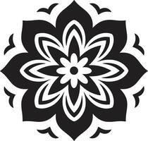 Radiant Revolve Mandala Vector Icon Ethereal Elegance Emblematic Mandala Design