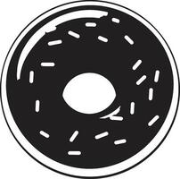 Tempting Treats Donut Icon Vector Sugary Sensation Donut Logo Design