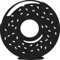 Confectionery Charisma Iconic Donut Vector Glazed Goodness Donut Logo Design