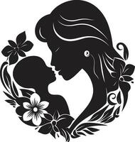 Infinite Affection Emblematic Motherhood Endless Devotion Logo Vector Emblem