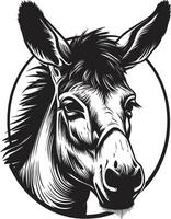 Reliable Runner Donkey Iconic Emblem Assured Ass Logo Vector Icon