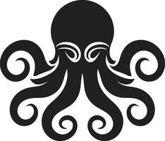 Deepwater Delights Octopus Icon Vector Inkwell Insights Octopus Logo Design