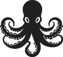 Deepwater Dynamics Octopus Icon Vector Inked Illusion Octopus Logo Design